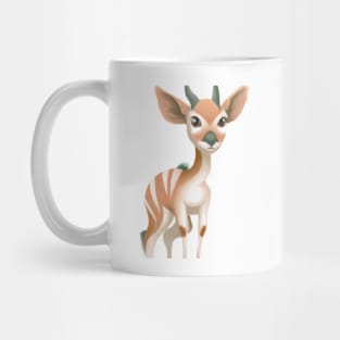 Cute Antelope Drawing Mug